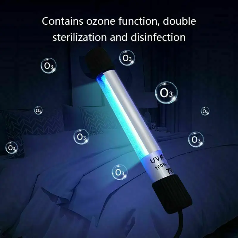 Karšto Pardavimo 110V/220V LED UV Kvarco Lempa UV-C Ultravioletinių spindulių Lempos, uv-C Baktericidiniu Sterilizer Šviesos Ozono Deodor Eliminator T5 Vamzdis