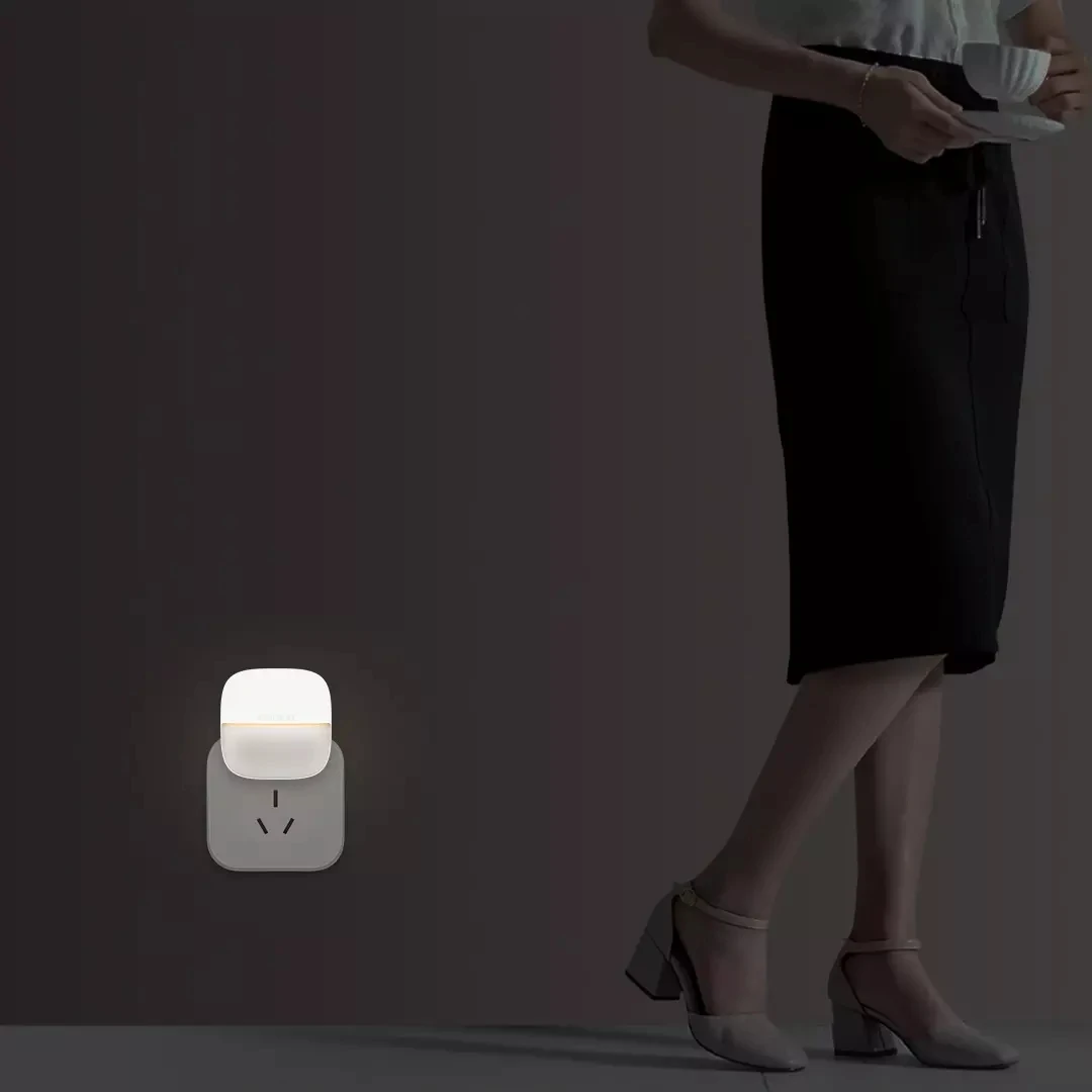 Xiaomi Youpin Yeelight plug-in naktį šviesos jutiklis versija šiltai balta energijos taupymo apšvietimo jutiklis gyvenamasis kambarys ir miegamasis