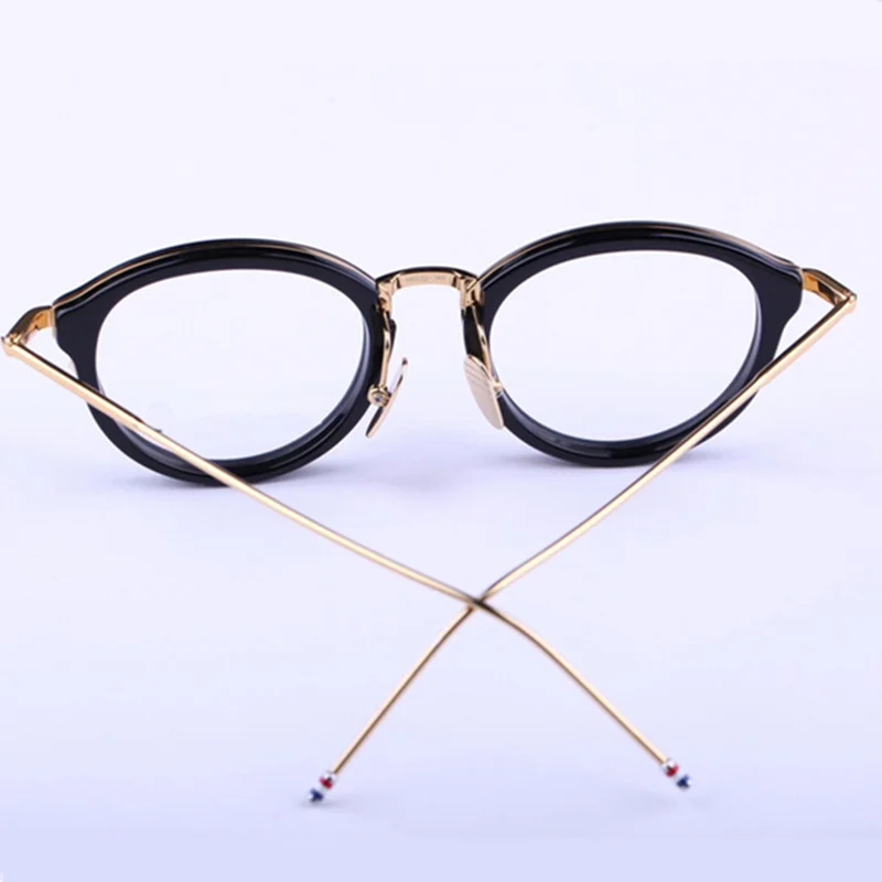 Derliaus TB011 apvalus rėmai unisex akiniai rėmeliai recepto akiniai moterims, vyrams su logotipu ir originali dėžutė