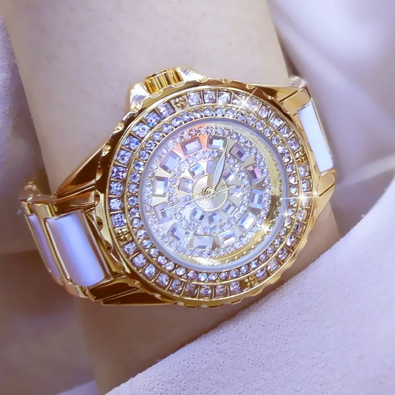 2020 Diamond Prabangių Prekinių Ženklų Laikrodžiai Moterims Kvarco Žiūrėti Garsaus Prekės Ženklo Mados Keramikos Moterų Riešo Laikrodžiai Ponios Relogio Feminin