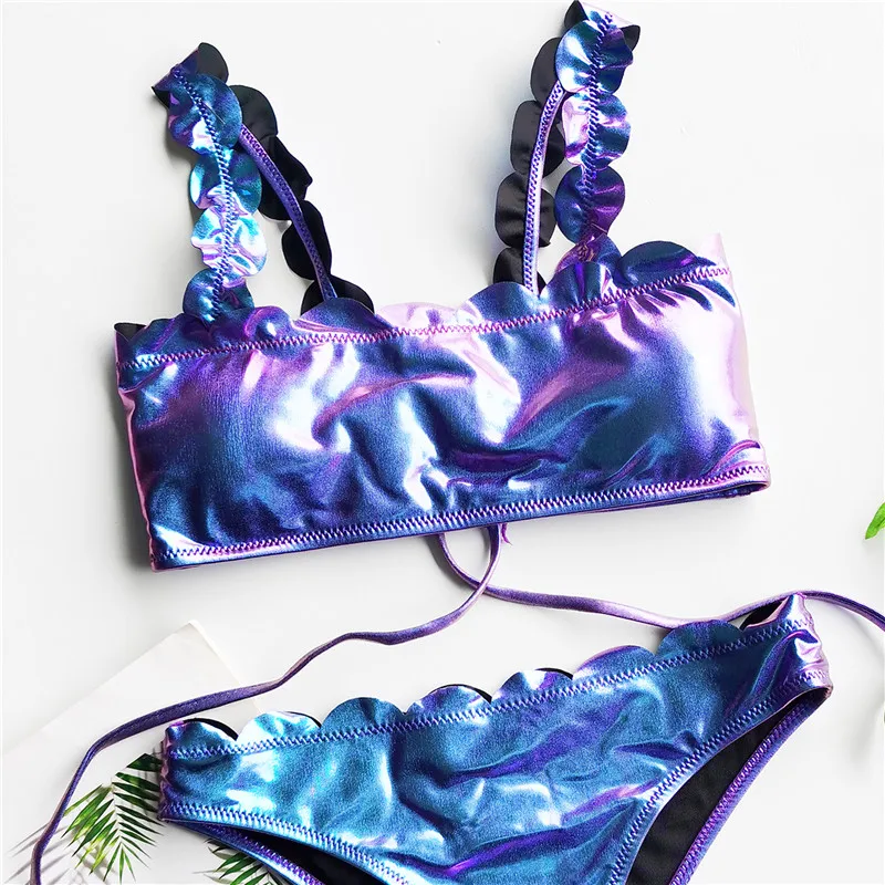 Blizga bandeau bikini komplektas Pynimas moterų maudymosi kostiumėlį, kieta Moterų nėriniai maudymosi kostiumas Seksualus bikini 