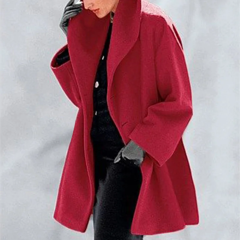 Moterims Švarkai Kietas Moterų Žiemos Paltai Šiltas Ruduo Outwears ilgomis Rankovėmis Švarkelis Vieną Krūtinėmis Lady Darbo Nešioja LL107