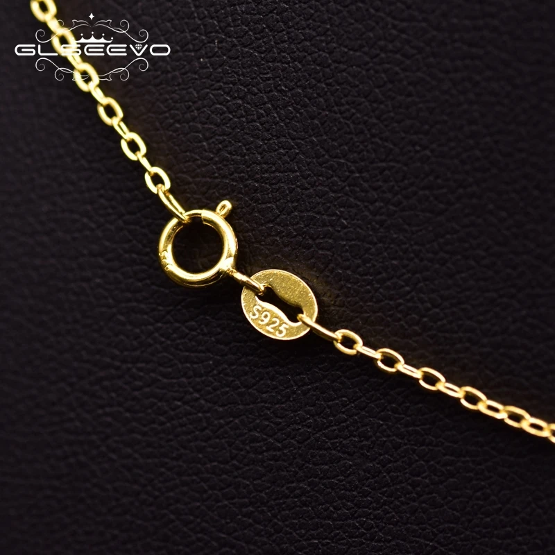 GLSEEVO 925 Sterlingas Sidabro Gamtos Gėlo Vandens Perlų Kutas Pakabukas Karoliai Moterų Vestuves Fine Jewelry Kolye GN0099