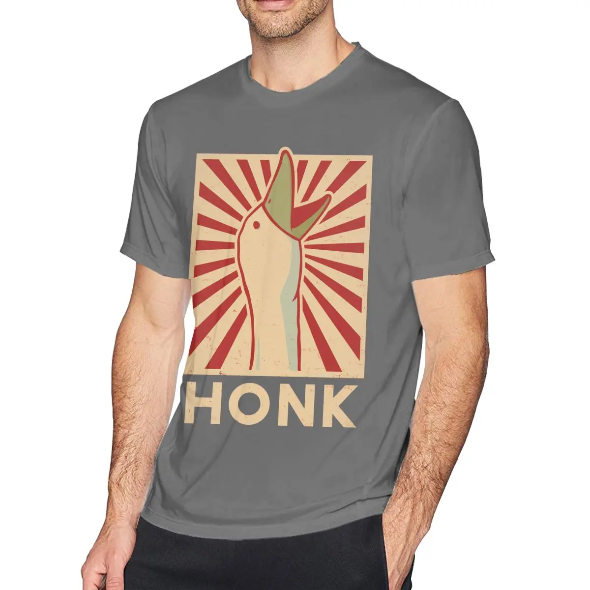 Žąsų Marškinėliai HONK T-Shirt Trumpas Rankovės Grafinis Tee Marškinėliai 100 Medvilnės 4xl Paplūdimio Mielas Žmogus Marškinėlius