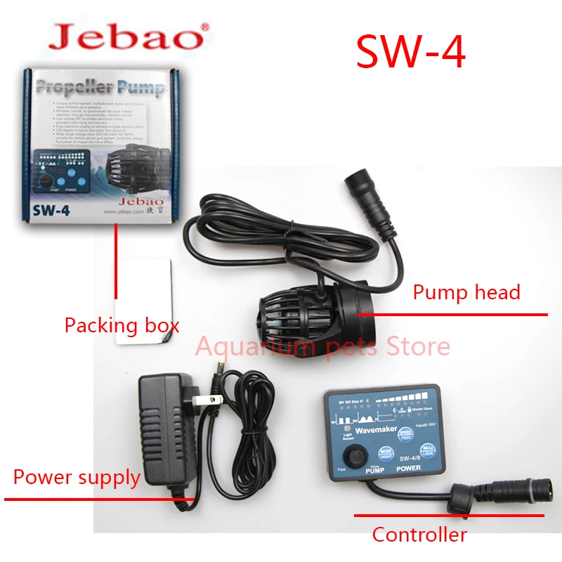 Jebao SW serijos Wavemaker su smart controller Rotoriaus Siurblys, Skirtas Rifas Jūrų Žuvų Tvenkiniai RW naujas update versija #SW2 SW4 SW8 SW15