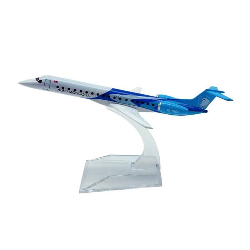 16CM Lėktuvų Aero Mongolija Airways ERJ145 Plokštumoje modelis žaislai orlaivių diecast Metal plokštumos dovanos, Kolekcines, Modeliavimo Ekranas