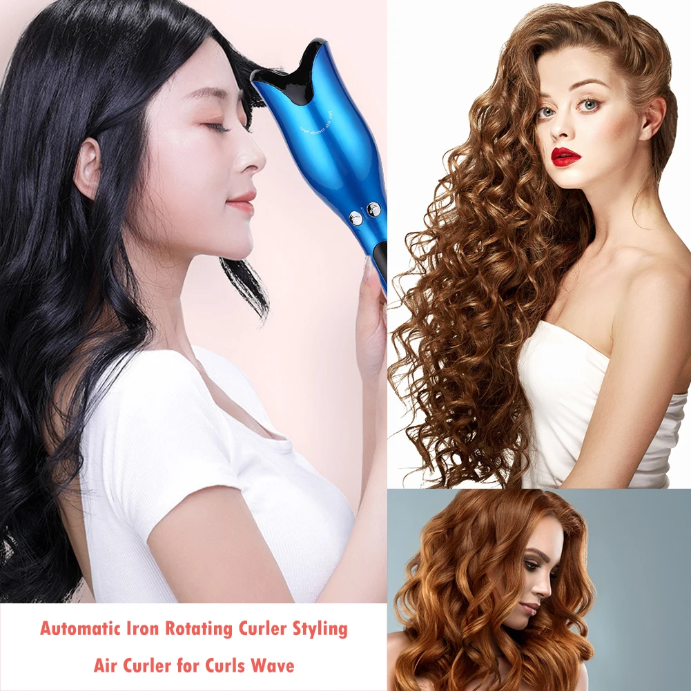 Naujas Rose Tipo Automatinis Hair Curler Infraraudonųjų spindulių LCD Plaukų Suktukus Volai Tingus Stabdžių Plikymo Garbanoti Geležies Plaukų Formavimo Priemonės