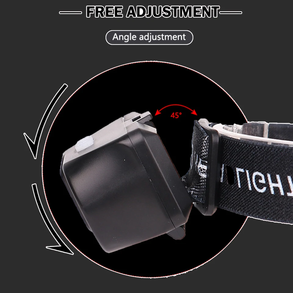 LED Žibintai K5+COB Dvigubas Jungiklis Jutiklis Nešiojamas Mini Pozicijoje Šviesos Built-in USB Įkrovimo Baterija (akumuliatorius priekinis žibintas naktinė Žvejyba
