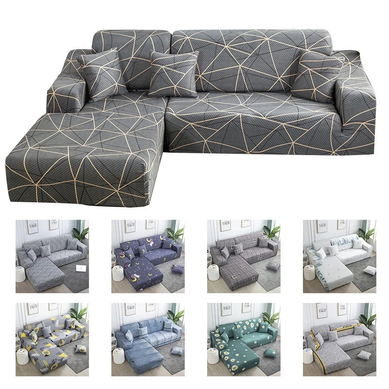 L Formos, Tampus Sofa Dangtelis Modernus, Universalus Spandex Elastinga Sofa Padengti Kambarį Grupinių Dekoratyvinis Sofa 9 Spalvų