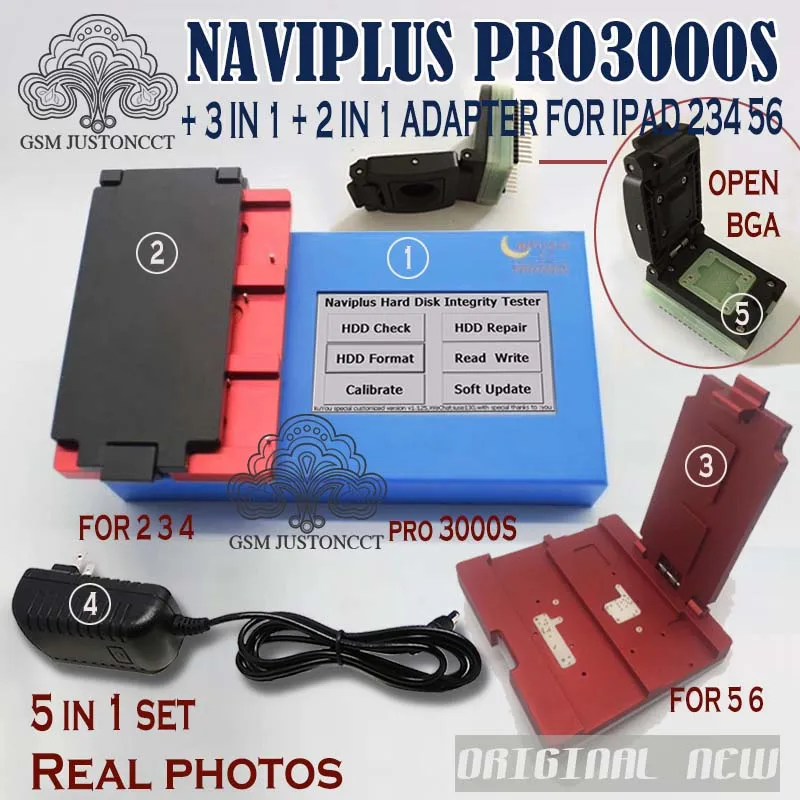 DHLTO Naviplus Pro3000s NAND Remonto Įrankis Pro 3000S NAND Flash Skaityti, Rašyti Programuotojas Adapteris, Skirtas 