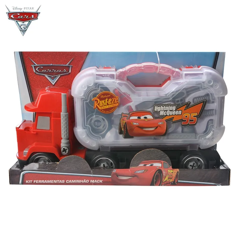 Cars Disney Pixar Automobilių Žaibas McQueen Mack Dėdė Sunkvežimių 1:55 Diecast plastikinis Automobilio Modelis 