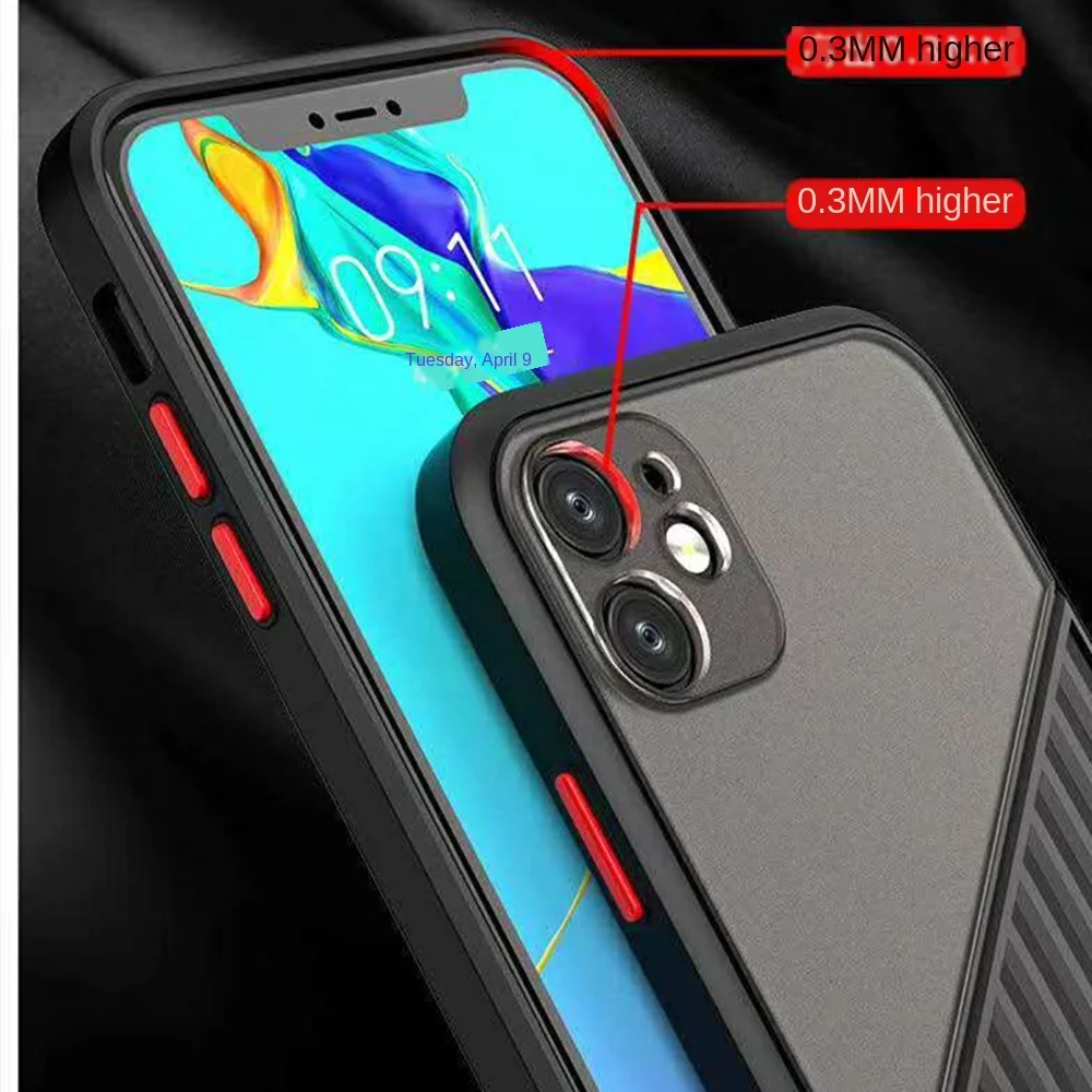 Dviejų Spalvų Sudurti Telefono dėklas skirtas IPhone 12 11 Pro Max Straight Edge Galinį Dangtelį atsparus smūgiams Iphone XR X XS SE 2020 7 8 Plius