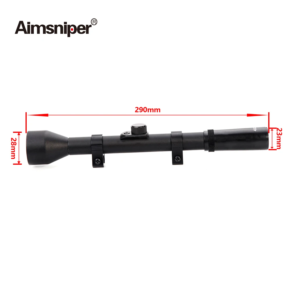 Taktinis 4x28 Medžioklės Riflescope Šaudymo Žaidimas Akyse Tinklelis Optika Snaiperis Teleskopinis Šautuvas Apimtis Airsoft Pistoletas Tinka 11mm Mount