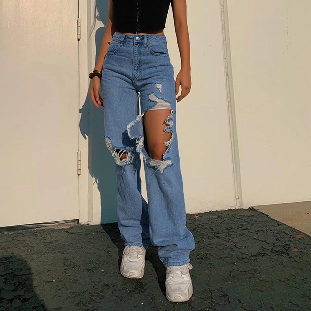 Kankina Tiesūs Džinsai Moterų Sweatpants Baggy Derliaus Aukšto Juosmens Draugų Y2k Džinsinio audinio Kelnės Nelaimę 90s Estetinės Streetwear