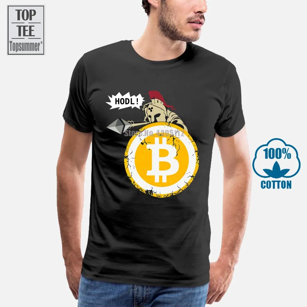 Bitcoin Hodl Jūsų Cryptos T-Shirts 3D T-Shirt Vyrai Tee Marškinėliai, Hip-Hop, T-Marškinėliai trumpomis Rankovėmis T-Shirt Vyrai Balti Marškinėliai Juodos spalvos Marškinėlius