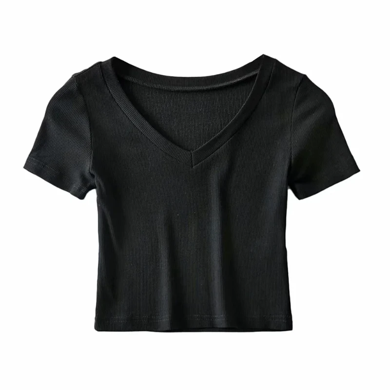 Vasarą pasėlių top women black trumpas rankovės marškinėliai korėjos derliaus trumpas viršūnes elegantiškas kietos grafikos tees juoda sute viršūnes mėlyna 2020 m.