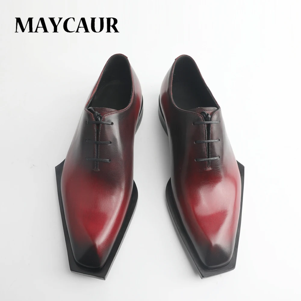 Oficialus vyriški batai odiniai Oksfordo bateliai plokščiu dugnu nėrinių dizaineris office vestuvių aukštos kokybės prabangūs, elegantiški odiniai batai