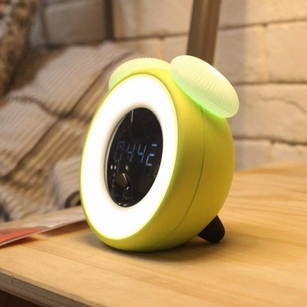 Pabusti Šviesos Laikrodis LED Skaitmeninis Laikrodis-Žadintuvas Stalo Lempa su Saulėlydžio Režimas Nakties Šviesos Vaikų Miegamasis Dekoro Stalas Signalą Žiūrėti
