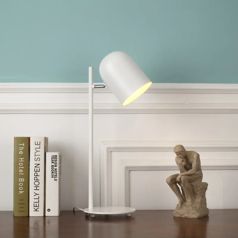 Šiuolaikinės kaustytomis geležies kūrybos dažų stalo lempa E27 LED asmenybės stalo lempa skaitymui lovoje namuose, miegamasis, studijų knygų parduotuvė biuras