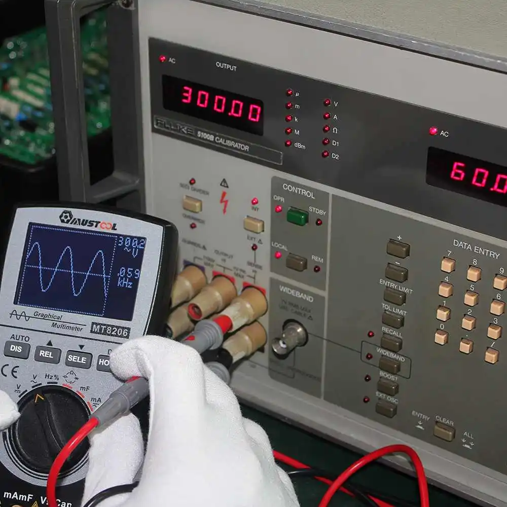 MUSTOOL 2 in 1 Skaitmeninio Saugojimo Scopemeter Multimetras Handheld LED Scopemeter Oscilloscope Multimetras Be Baterijos