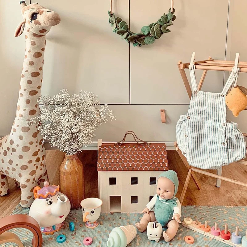 Naujas stilius pliušinis žirafa lėlės, milžinas, didelis, pūkuotas, patogu liesti, minkštas gyvūnų žaislų, dovanų, miegamojo、kambarį biuras