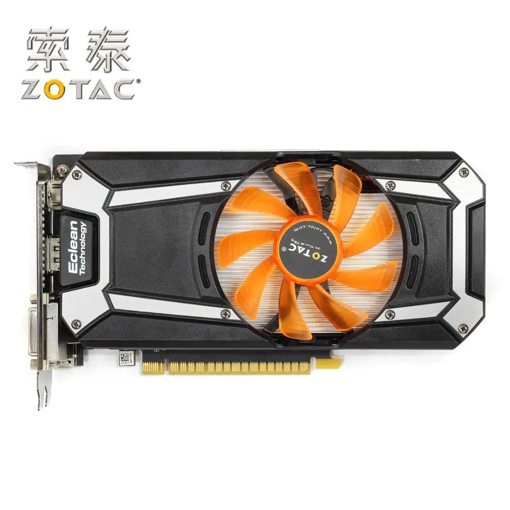 ZOTAC GTX 750 1GB Vaizdo plokštė 128 bitų GDDR5 vaizdo plokštės GPU Žemėlapis NVIDIA GeForce GTX750-1GB GTX750 1GD5 Thunder Edition PCI-E