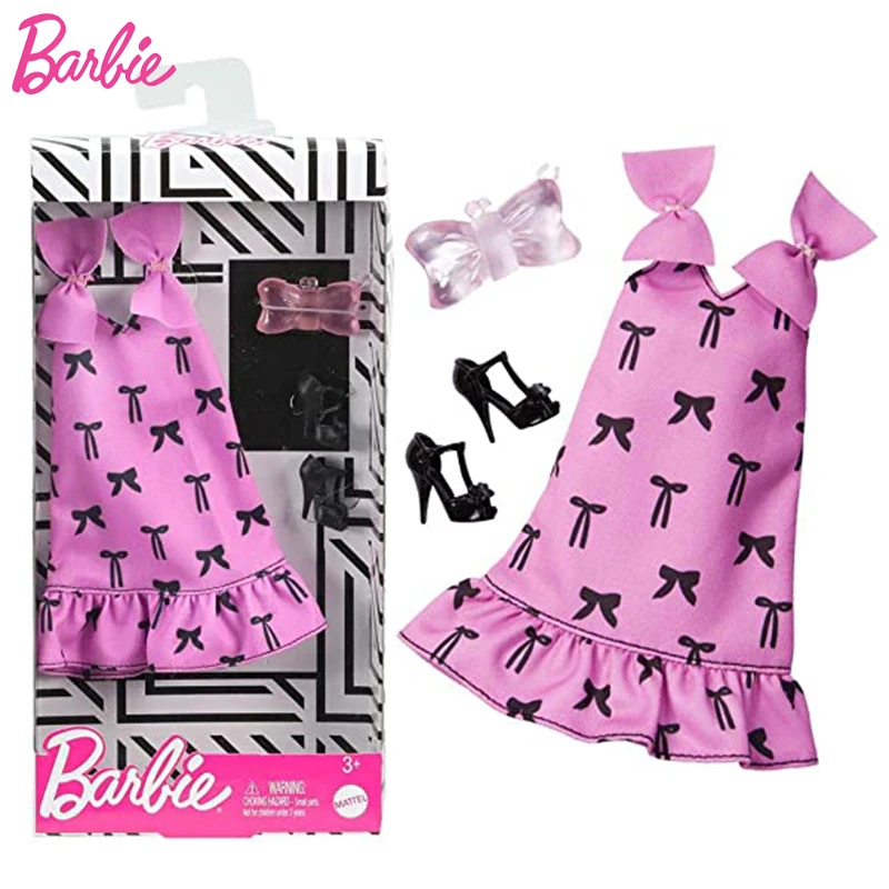 Naujas Originalias Barbie Drabužių Lėlės, Žaislai Mergaitėms Lėlės Drabužius Barbie Lėlė Barbė Reikmenys, Žaislai Mergaitėms Suknelė, Batai