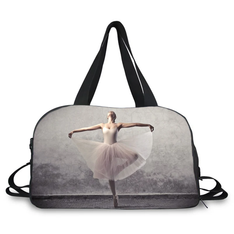 Didesnės talpos sportinis krepšys baleto šokėjas krepšys, kelioninis krepšys batus turėtojas krepšys baleto, jogos ir gimnastikos naudoti mažas bagažo