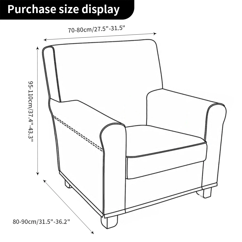 Sparno Sofa Cover Elastinga Fotelis Wingback Kėdės, Sofos Ruožas Raštas SlipCover Raštas Kelių Spalvų