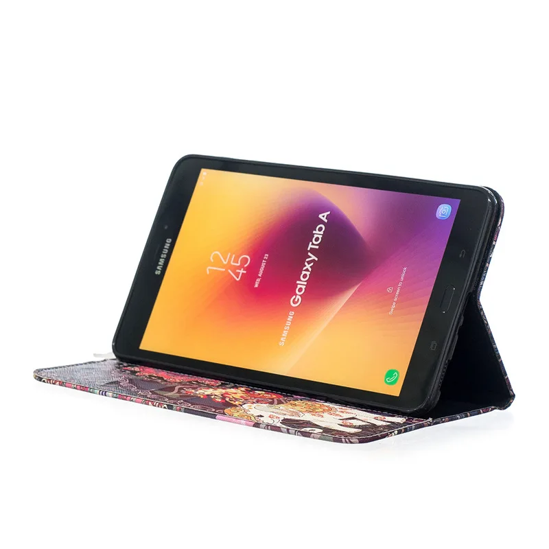 3D Mados, Tapybos, Odinis dėklas, skirtas Samsung Galaxy Tab 8.0 T380 T385 2017 Smart cover for Tab 8.0 colių tablet atveju+filmas+rašiklis