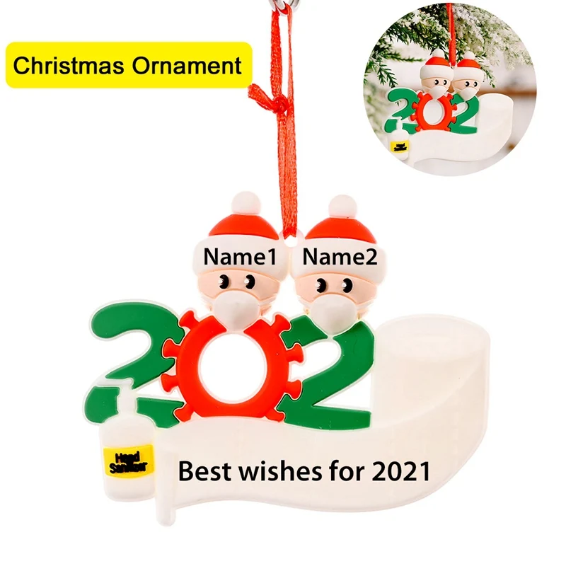 Santa Šeimos Kalėdų Eglutės Ornamentu Linksmų Kalėdų Dekoracija Namuose Kalėdų Pakabukas 2020 Navidad Kalėdų Dovanos Naujųjų Metų 2021