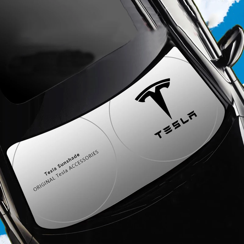 Automobilio Stilius prekinis, galinis Stiklo skėtį nuo saulės Abat Anga Priekinio Lango Ekranas Atsparus UV Protector Saulės Atspalvio Dekoro Tesla Modelis 3 Modelis X S