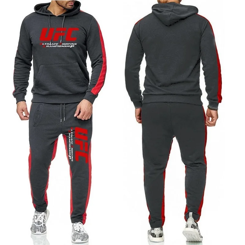 Mados dviejų dalių gobtuvu megztinis sportiniai vyriški sportiniai hoodie 2020 m. rudenį naują atsitiktinis vyriški prekės hoodie + kelnės kostiumas