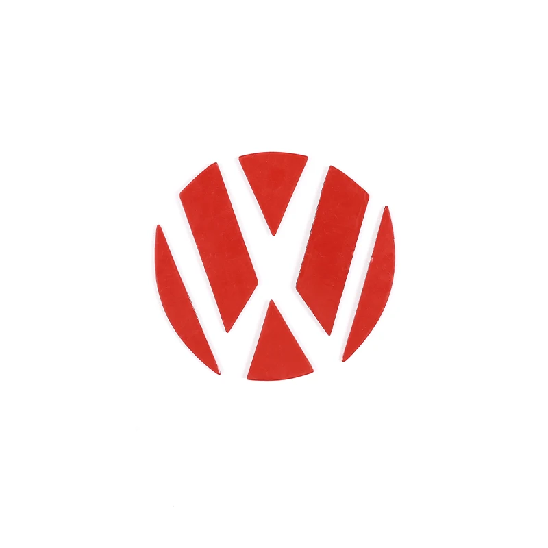 Rea Anglies Pluošto 3D Lipdukas, Galiniai Durų Logotipą Volkswagen Touareg 2011-2018 Išorės apdailos Priedai 6pcs