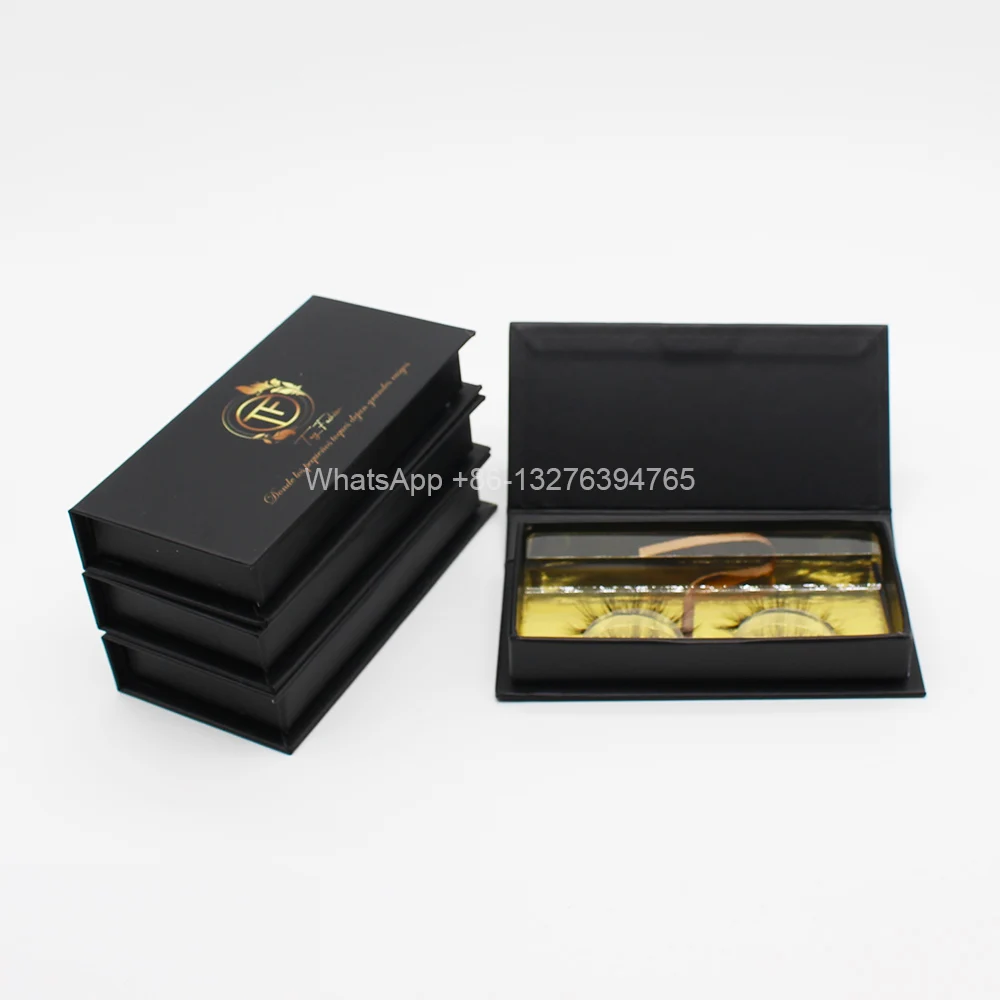Prabanga Juodojo Aukso Mink Blakstienas Atveju Gamtos Netikrų Blakstienų Netikrą Blakstienas, Ilgas Makiažas Užsakymą Lashbox Pakuotės Su Logo