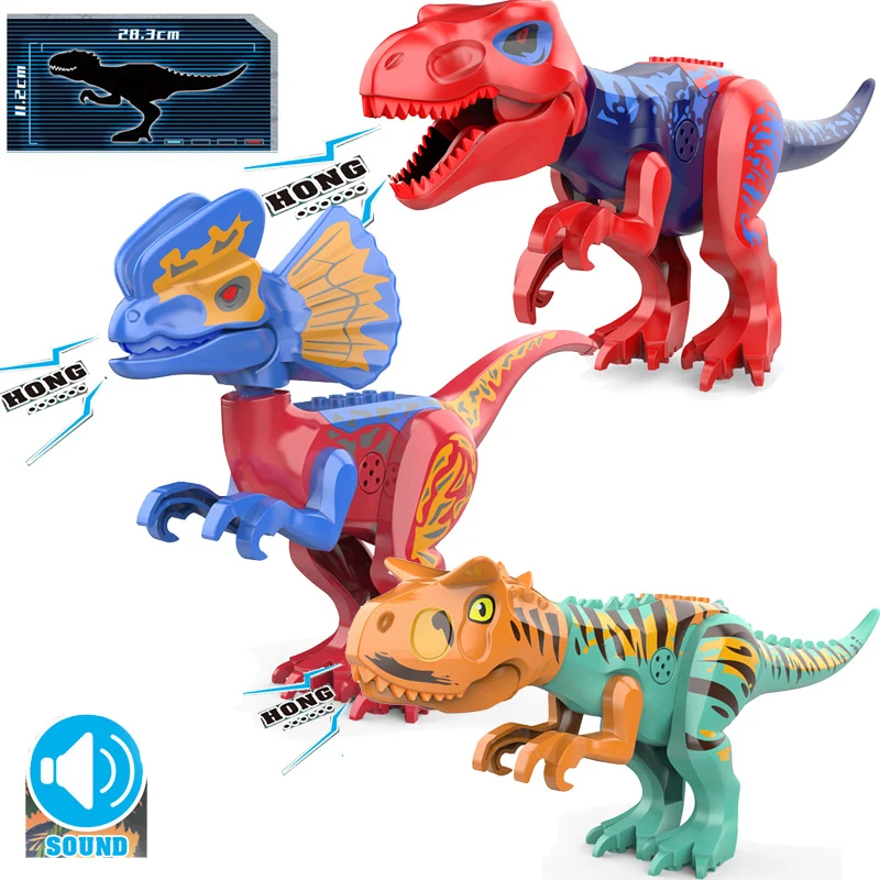 Juros Periodo 2 Blokai Pasaulyje Dinozaurų Duomenys Plytų Surinkti Vaikams, Žaislai, Tyrannosaurus Rex Indominus Rex I-Rex