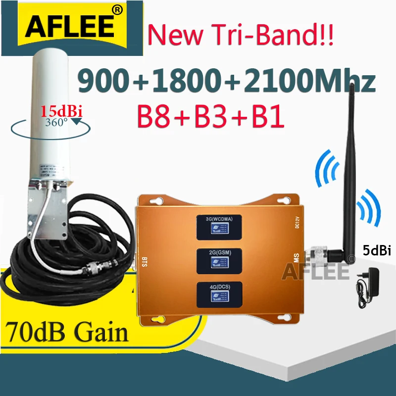 B20 800 900 1800 2100 2600mhz mobiliųjų Telefonų Korinio ryšio Stiprintuvas Tri-Band 4g Kartotuvas GSM 2G 3G 4G Cellular Stiprintuvo 4G Signalo Stiprintuvas
