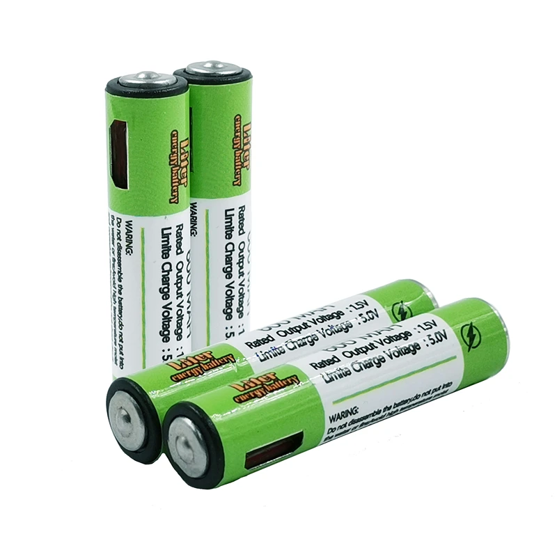 1,5 V Mirco USB Įkrovimo Baterija (akumuliatorius 600mah AAA Žaislai Nuotolinio valdymo pultelio baterijas, Ličio Polimerų Akumuliatorius