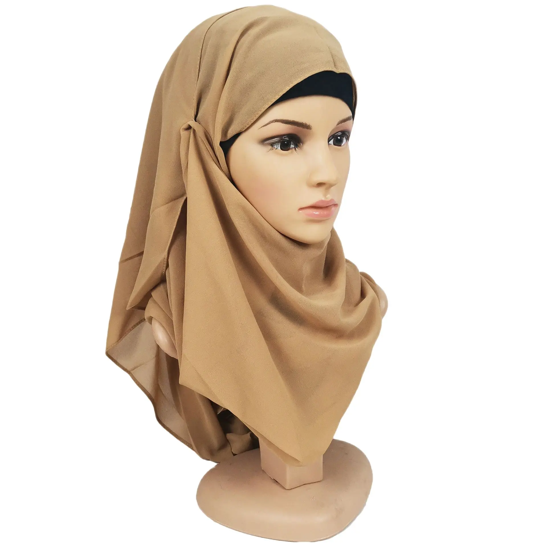 2021 m. pavasario ir vasaros 75*180 cm tingus pearl ilgą šifono skara nespalvoti šalikas vestuvių hijab