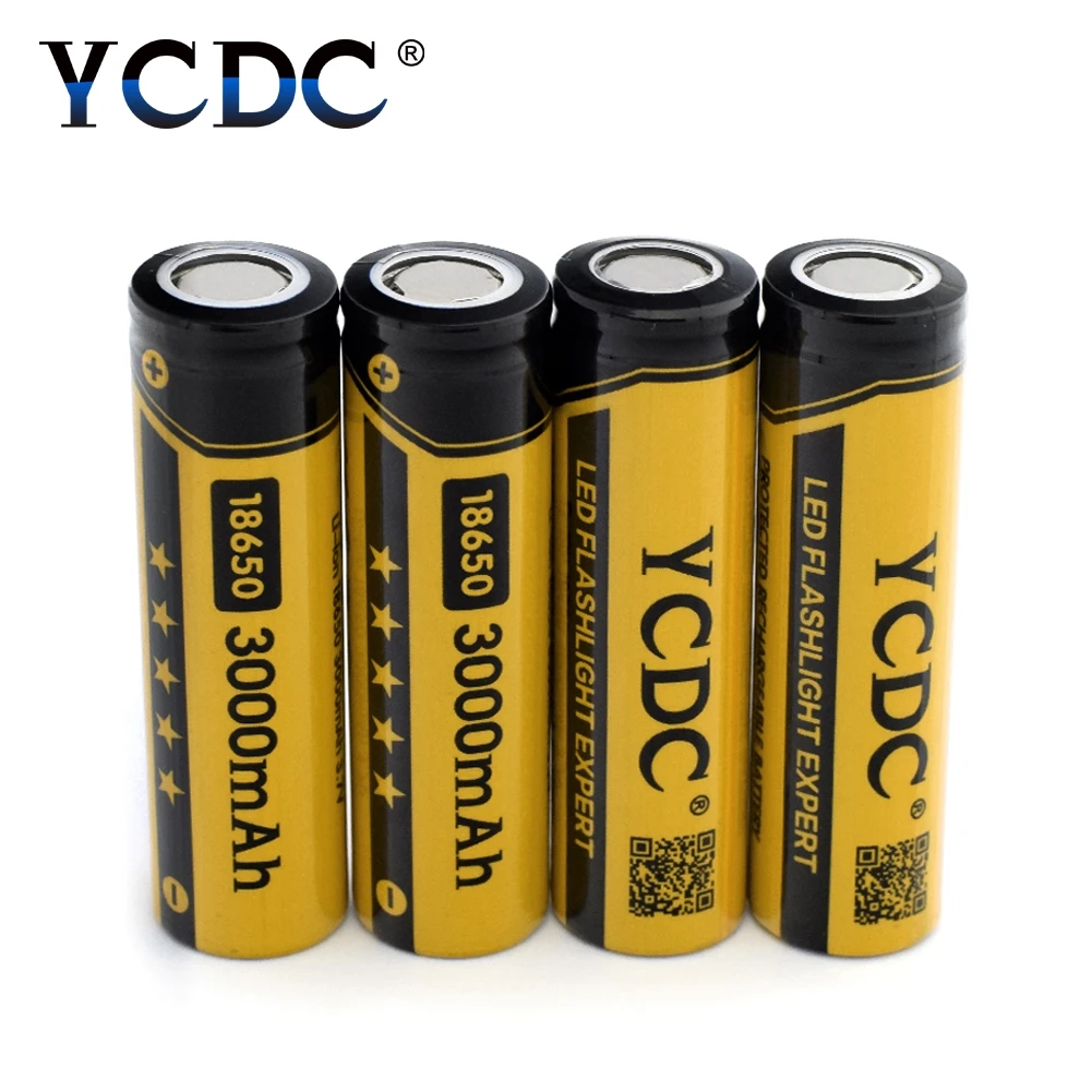 YCDC Originalus 2-20Pcs/Daug Li-ion NCR18650B Akumuliatoriai 3,7 V 18650 3000mAh Galia Banko Baterijos Įkroviklio Žibintuvėlis