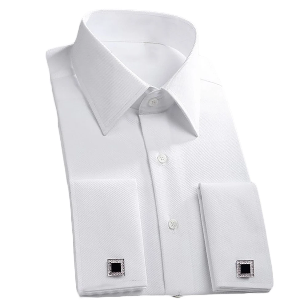 2020 Naujas Mados Medvilnės ilgomis Rankovėmis Marškinėliai Kieto Slim Vyrų Socialinės Atsitiktinis Verslo Balta Juoda Suknelė Marškiniai plius dydis