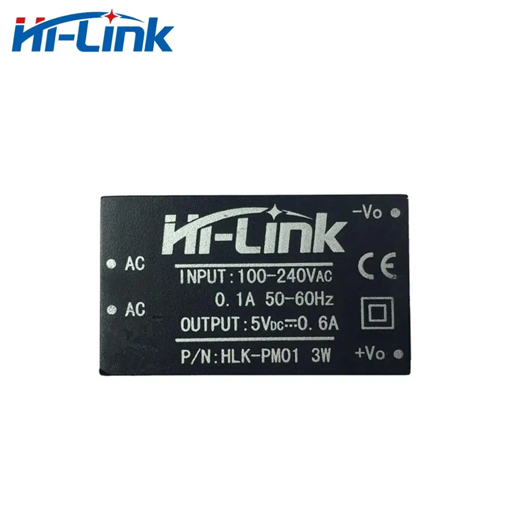 Nemokamas Pristatymas 100vnt/daug Hi-Link PM01 5v 3w Maitinimo Modulis izoliuotas AC DC Konverteris