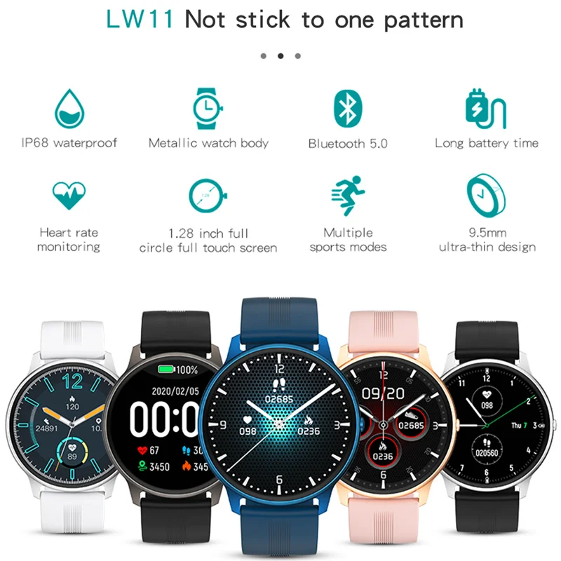 CHYCET Sporto Smart Watch Vyrų IP68 jutiklinių Smartwatch Moterų Bluetooth 5.0 Širdies ritmas, Kraujo Deguonies Fitness Tracker Raundo Žiūrėti