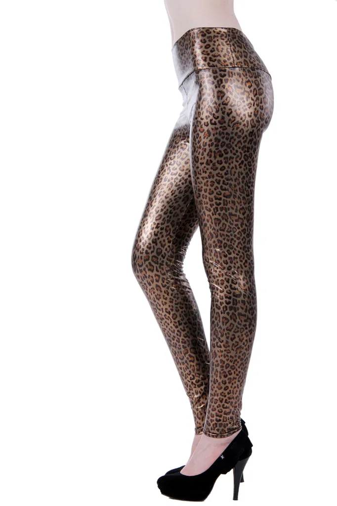 Leopardas Spausdinti Antblauzdžiai Dirbtiniais Odos Kelnės, Antblauzdžiai Už Moterų Fitneso Gotikos Leggins Žieminiai Batai Moterims, Push Up Legging