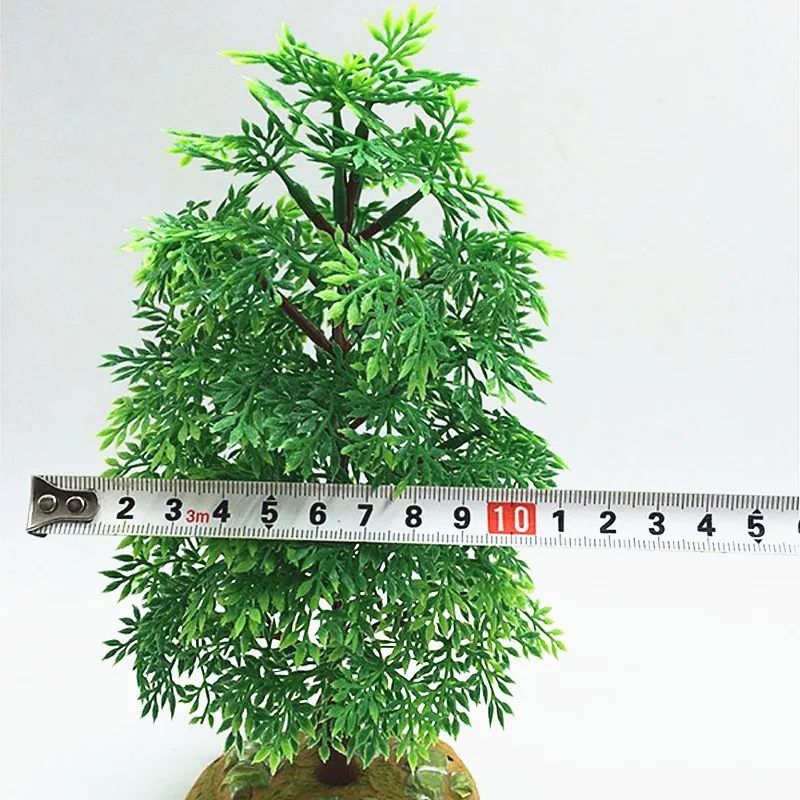 2017 Nekilnojamojo Dirbtinės Gėlės 21cm Filialas, Plastikiniai Namų Bažnyčia Baldai Smėlio Stalo Modelis Dekoro Dirbtinių Medžių Samanos, Žolės, Augalų