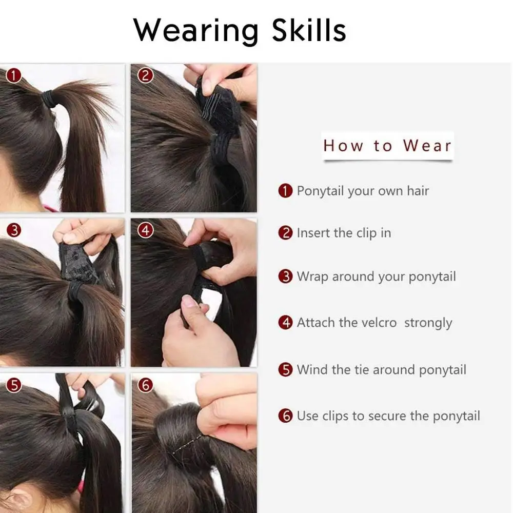 Kong&Li Banga Sintetiniai plaukai surišti į uodegą Plaukų Pratęsimo Moterų Plaukai surišti į arklio Pratęsimo Aukštos Temperatūros Pluošto Ponio uodega