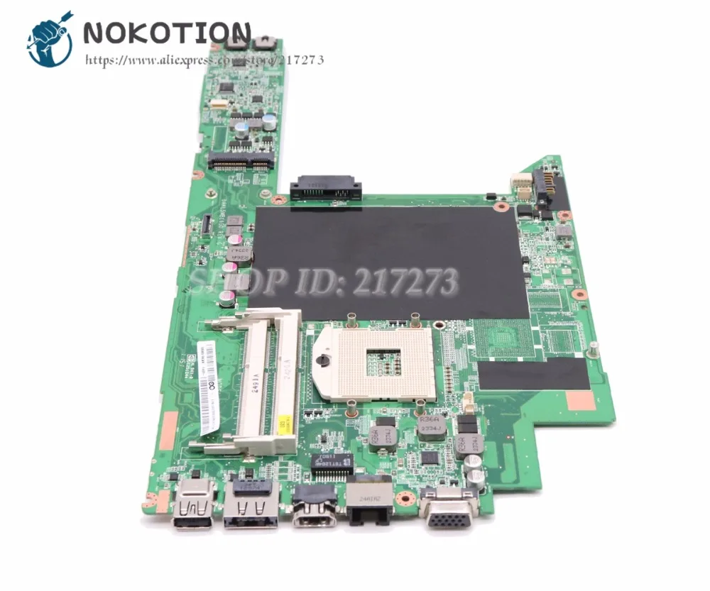 NOKOTION Lenovo IdeaPad Z370 Nešiojamas Plokštė HM65 DDR3 HD300 DAKL5MB16G0 Pagrindinės plokštės