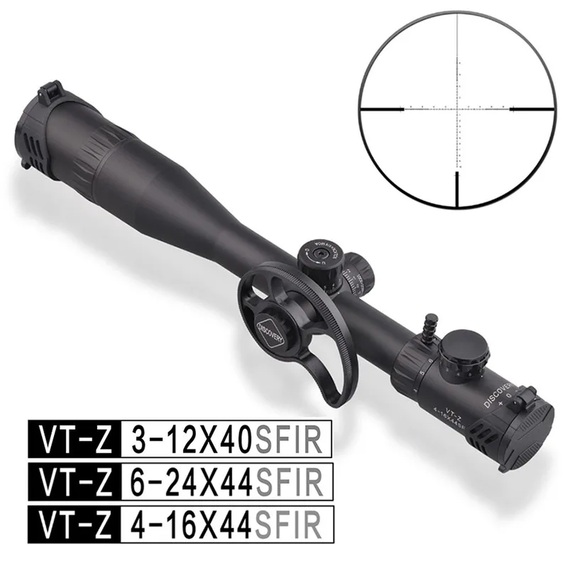 VT-Z 3-12 4-16 6-24 Riflescopes Discovery 30mm Vamzdis Stiklo Išgraviruotas x44SFIR Okuliaro Pusėje Focus su Paralaksas Varantys Stabilią Kokybę