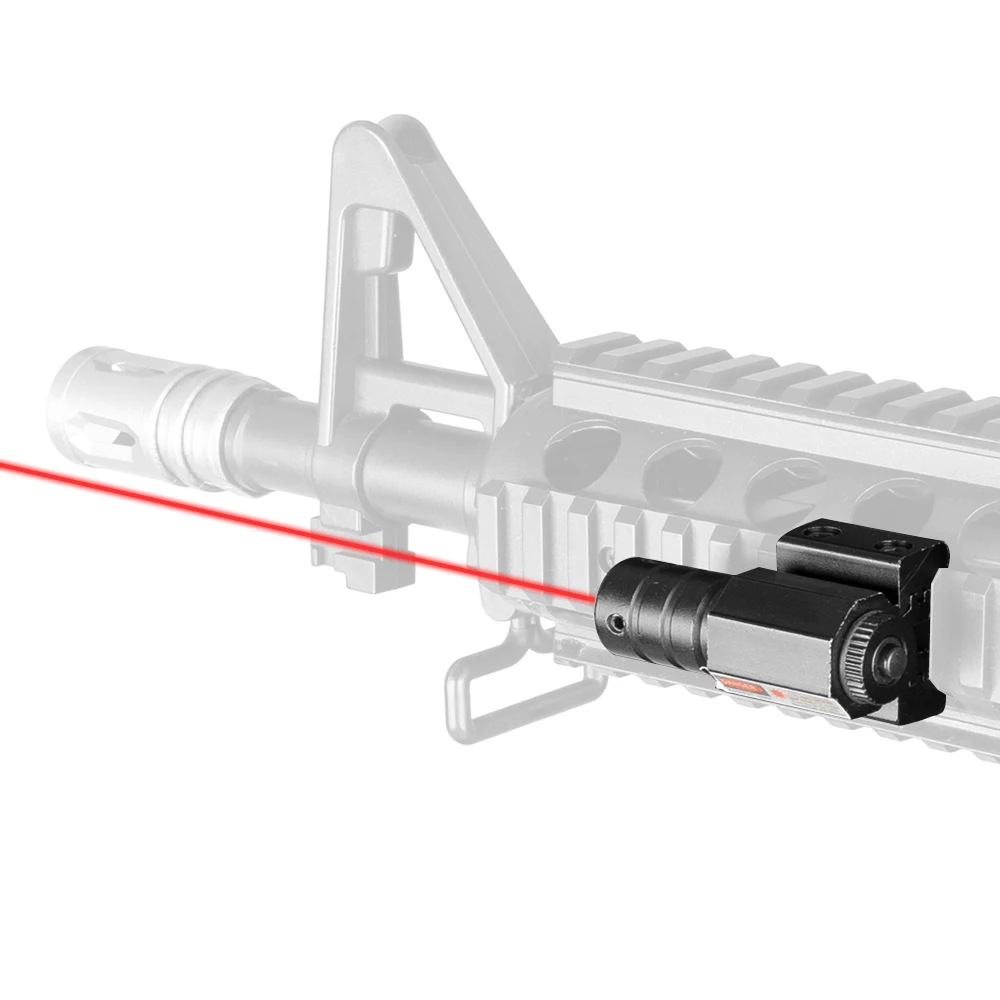 50-100 Metrų Nuotolio 635-655nm Red Dot Lazerio Akyse Pistoletas Reguliuoti 11mm&20mm Picatinny Rail