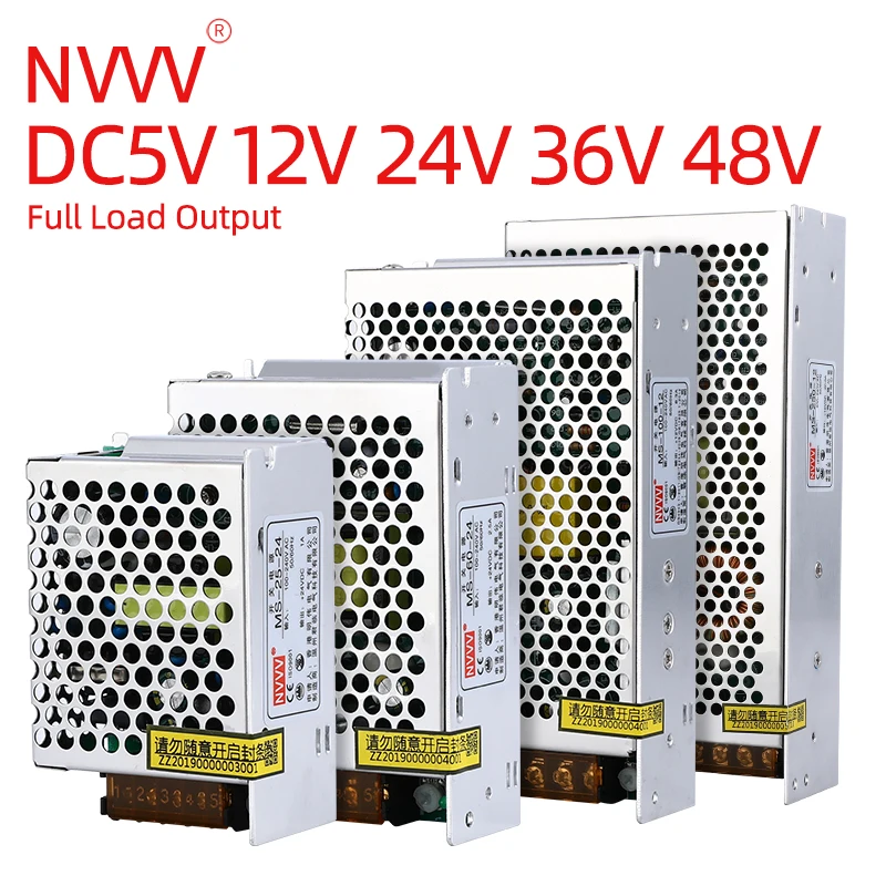 NVVV impulsinis Maitinimo šaltinis 15 w-400w AC 110/220v DC 5v (12v 24v 36v 48v 60v DC Įtampos Keitiklis (400w 60v 6.7 a RD6006)